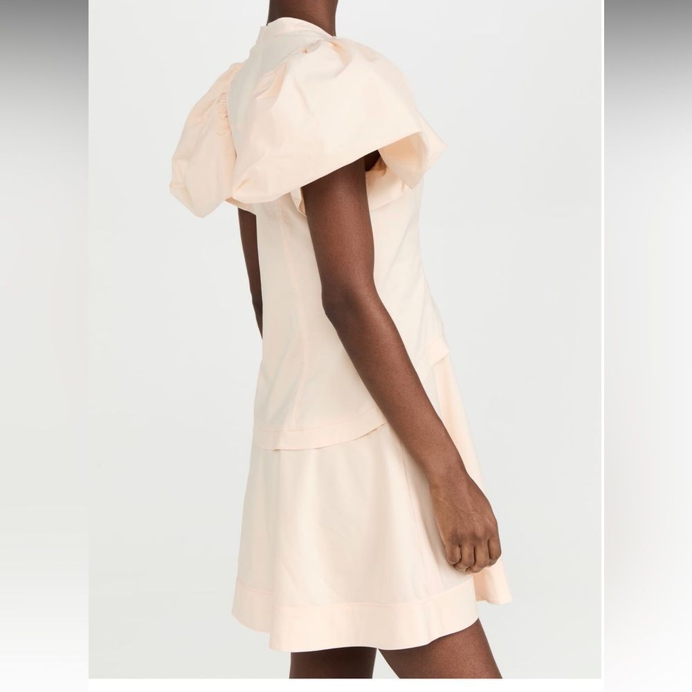 Nwt Jonathan Simkhai Button Down Poplin Mini Dres… - image 4